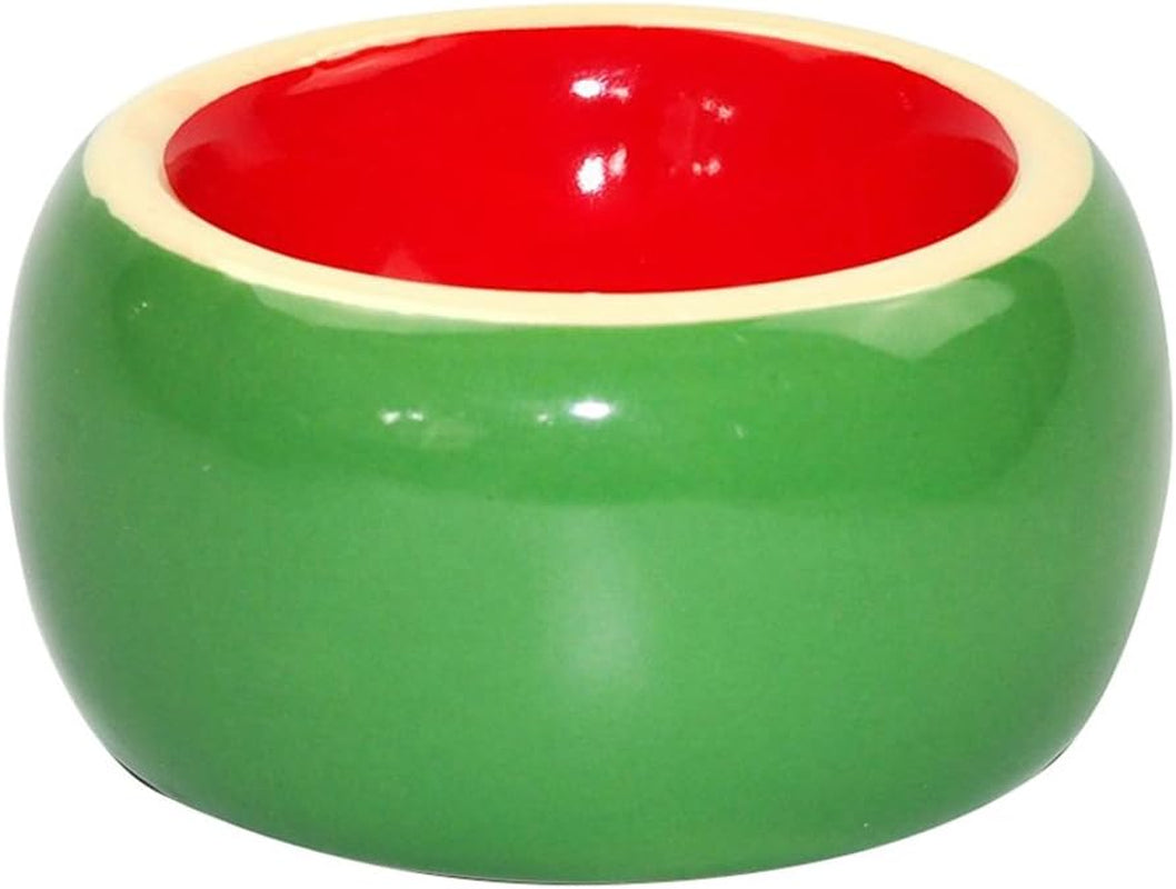 Premium Ceramic Hamster Food Bowl - Non-Tip Design for Small Animals like Guinea Pigs, Gerbils, and Hedgehogs