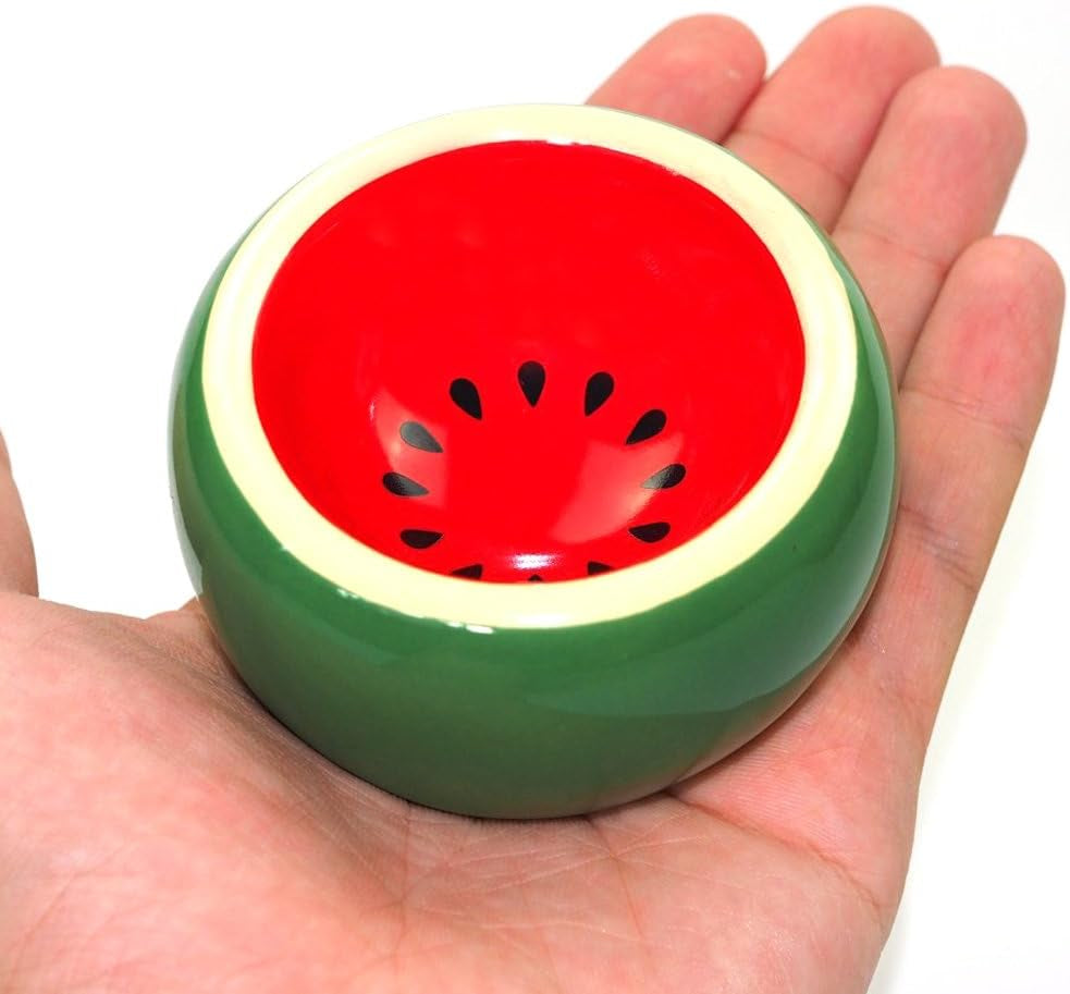 Premium Ceramic Hamster Food Bowl - Non-Tip Design for Small Animals like Guinea Pigs, Gerbils, and Hedgehogs