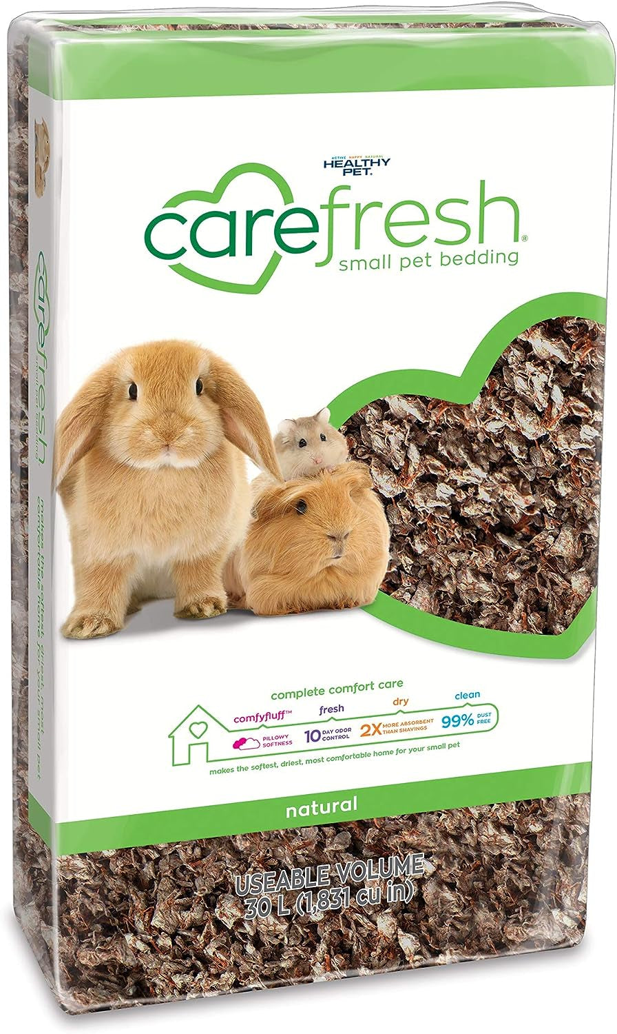 Premium 99% Dust-Free Natural Paper Bedding for Small Pets - 30L with Superior Odor Control