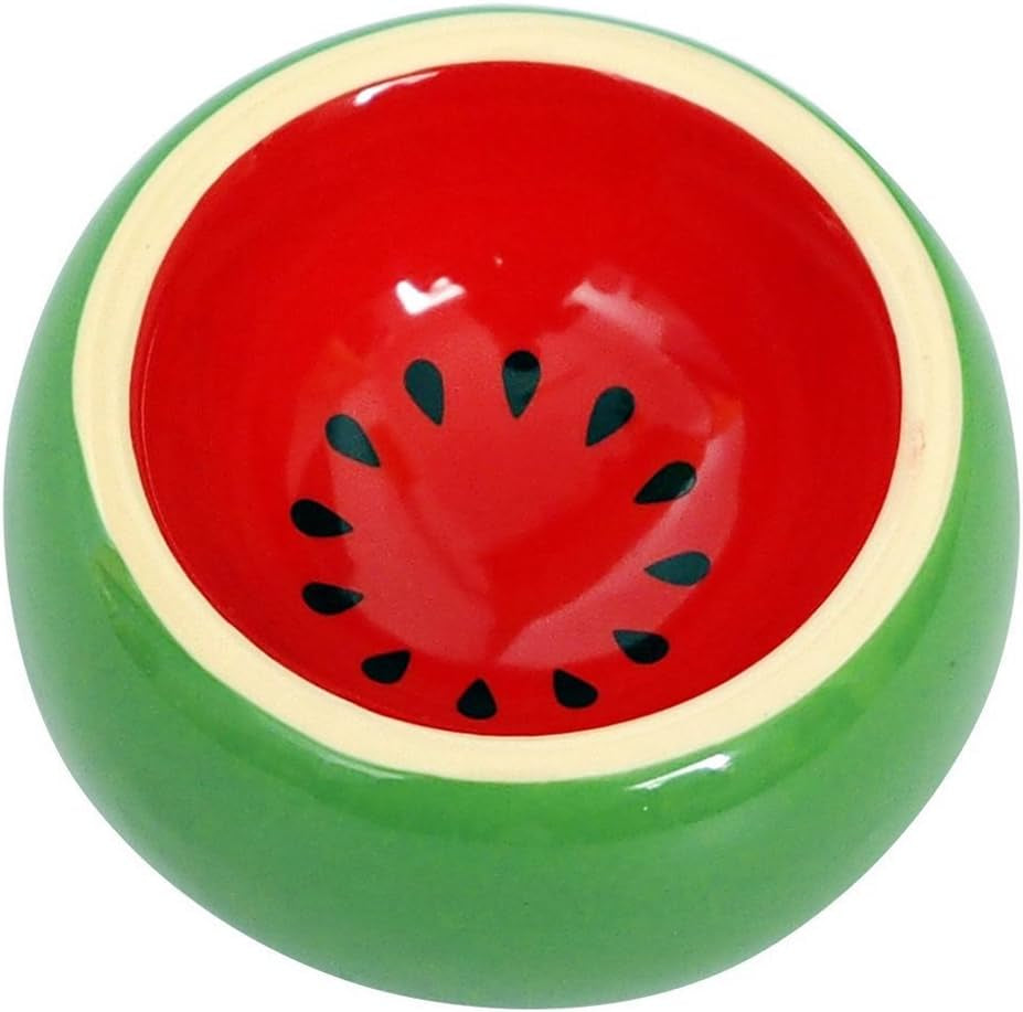 Premium Ceramic Hamster Food Bowl - Non-Tip Design for Small Animals like Guinea Pigs, Gerbils, and Hedgehogs