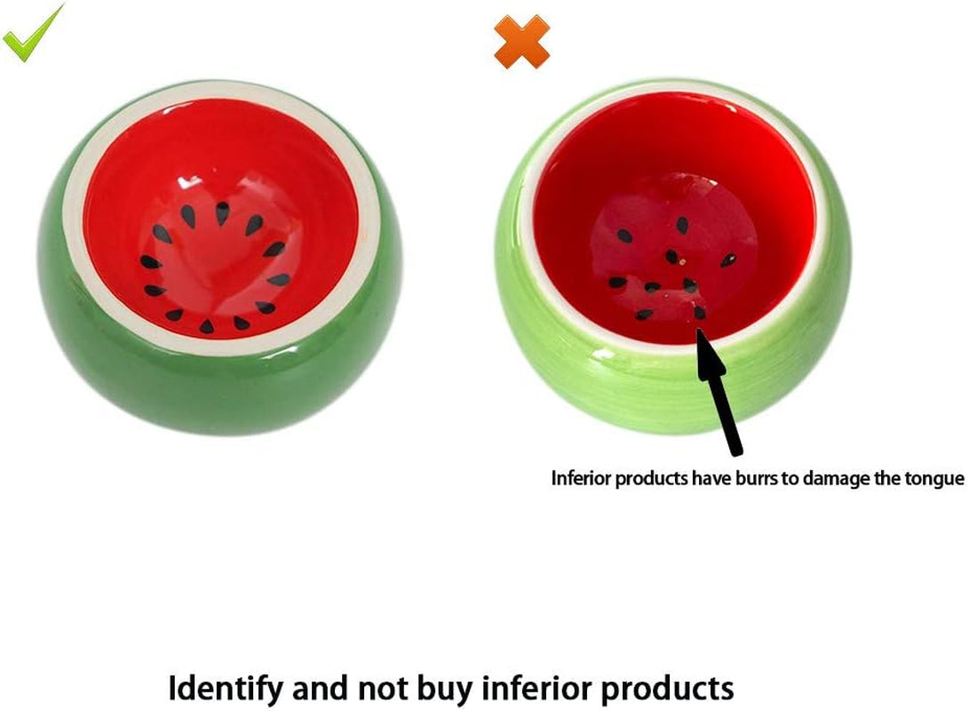 Premium Ceramic Hamster Food Bowl - Non-Tip Design for Small Animals like Guinea Pigs, Gerbils, and Hedgehogs