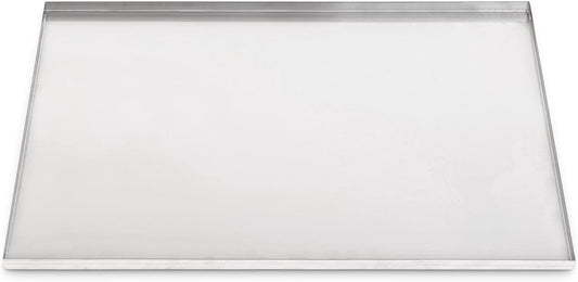 35.38" X 21.88" Metal Replacement Dog Crate Pan Chew Proof Crack Proof Pet Kennel Tray Central Dog Training Crate Pan Pet Supplies, Galvanized, 1" H