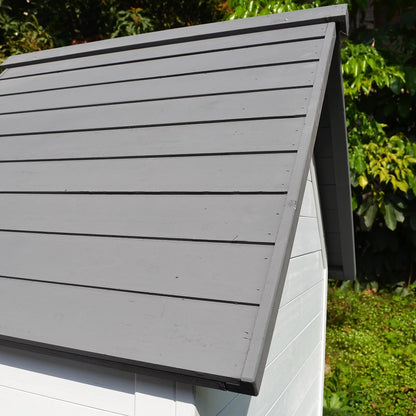65" Chicken Coop Wooden with Detachable Run for Backyard, Gray