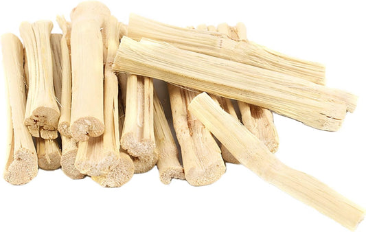 300G Pet Snacks Sweet Bamboo Chew Toy for Squirrel Rabbits Guinea Pigs Chinchilla Hamster (About 10-14 Sticks)